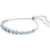 Swarovski Bracciale Swarovski Tennis Imber Azzurro regolabile 5719282 Bracelet Cristalli