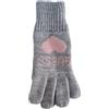 GUESS guanti da donna in lana nero AW8204WOL02 grigio-rosa