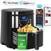 Aigostart AIGOSTAR SMART CUBE FRIGGITRICE AD ARIA SMART WIFII 7 LITRI 1900W BLACK ALEXA