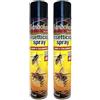 Sandokan, Insetticida Antivespe e Calabroni, Azione immediata, 750 ml Getto Spray da 5 Metri, Effetto Lunga Durata, Anti Vespe e Nidi di Vespe Esterno Interno a base di Piretro (Confezione da 2)
