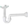 TEA - OMP SIFONE ORIENTABILE EUROPAT OMP 226.754.6 IN ABS BIANCO PER LAVELLO A 1 BACINELLE