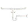 OMP - TEA SIFONE ORIENTABILE EUROPAT OMP 228.654.6 IN ABS BIANCO PER LAVELLO A 2 BACINELLE