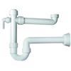TEA - OMP SIFONE SALVASPAZIO PRATIK OMP 2011.454.6 IN ABS BIANCO PER LAVELLO A 1 BACINELLE