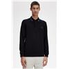 Fred Perry 🔵FRED PERRY POLO MANICA LUNGA NERO/AZZURRO/VERDE T62 M3636 NEW FW23/24