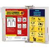 Djois Tarifold Fr 414562 - Espositore da parete in acciaio inox antimicrobico Sterifold, 10 buste girevoli A4, porta documenti, colore: Bianco