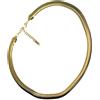 NALBORI collier snake largo acciaio placcato oro 18kt giallo bianco girocollo collana