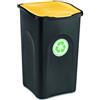 Stefanplast Pattumiera differenziata (50Lt) ECOGREEN Nero e Giallo 70650