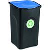 Stefanplast Pattumiera differenziata (50Lt) ECOGREEN Nero e Blu 70652