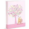 Mareli Album Fotografico 23x30 Nascita e Primo Compleanno Albero della Vita Rosa
