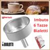 Bialetti Imbuto per caffettiera bialetti alluminio ricambio 6 tazze moka macchina caffe