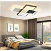 Dopa Store Plafoniera da Soffitto LED 46W Design Zebra Bianco e Nero Tecnologia CCT Interno