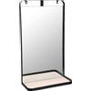 GC SPECCHIO MENSOLA PARETE PENSILE LEGNO METALLO SPECCHIERA CLASSICO MODERNO h75*40