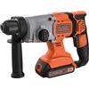 BLACK DECKER MARTELLO TASSELLATORE/SCALPELLATORE A BATTERIA 'BCD900E2K-QW' 18V - 2,5 Ah Litio