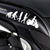 Kit 2 adesivi Evoluzione compatibili con Honda SH 125 scegli colore cod. 2028