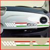Striscia cruscotto adesivi compatibile FIAT 500 cinquecento TRICOLOR ITALIA 2443
