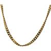 collana grumetta acciaio placcato oro 18kt giallo silver girocollo 60cm catena