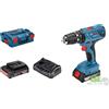 Makita TRAPANO BATTENTE AVVITATORE PROFESSIONALE 2 BATTERIE 18 V GSB18V-21 BOSCH