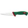 Sanelli Coltello per Scannare Lama 14 cm Manico Antiscivolo Sanelli Premana Verde/Rosso