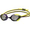 Arena Occhialini da nuoto unisex Python Racing, per uomini e donne, lenti anti-appannamento, lenti non specchiate, con doppia cinghia, blu/fucsia/acqua