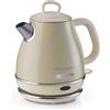 Ariete Bollitore Elettrico Vintage 1L 2868 Autospegnimento Inox 1600W Beige
