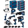 BOSCH Kit BK803 (GST18V-125B+GKS18V-57-2+GDX18V-200+GBH18V-22+GSA18V-28+GLI18V-3