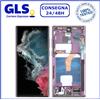 SAMSUNG DISPLAY TOUCH FRAME OLED SAMSUNG GALAXY S22 ULTRA SM-S908 SCHERMO VETRO VIOLA