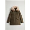 Woolrich Arctic Raccoon Parka Con Pelliccia Removibile Verde - Taglia S Donna