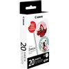 Canon Carta Fotografica Zink™ - Carta Adesiva Pretagliata Rotonda (20 Fogli) - Stampa Adesivi Personalizzati con le Tue Foto