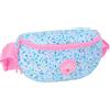 Safta VMB Paraiso - Marsupio per bambini, ideale per giovani e bambini di diverse età, comodo e versatile, qualità e resistenza, 23 x 9 x 14 cm, Blu chiaro/Rosa Chiaro, M, Casual