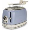 Ariete Tostapane Ariete Vintage Style Celeste 2 fette 810W Toast Sandwich Scalda Panini