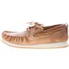VOILE BLANCHE scarpe uomo Mocassino barca Hull 02 in camoscio delavé marrone