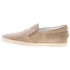 TOD'S scarpe uomo slip on in camoscio beige torba con rafia XXM0TV0K900RE0C405
