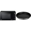 LG MH6535GIB Forno Microonde Smart Inverter con Grill al Quarzo, 25 Litri, 1150 W & Whirlpool AVM250 - Libera installazione Piatto Crisp piccolo per forno a microonde