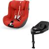 Cybex Sirona G i-Size inclusivo Cybex Base ISOFIX, Base G, Hibiscus Red Plus