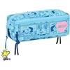 safta Snoopy Love - Astuccio triplo piccolo, astuccio per bambini, ideale per bambini in età scolastica, comodo e versatile, qualità e resistenza, 22 x 6 x 8,5 cm, Blu chiaro, M, Casual