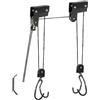 M-Wave Bicycle Lift M-Wave Bike Lift Strong, Black, For Fixing A Bicycle On The Ceiling Of A Room, With Rubber Coated Fixing Hooks To Protect The Bicycle From Scratches, For Ceiling Heights Up To 4 Meters