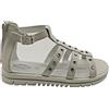 balducci scarpa da bambina sandali in pelle Balducci bimba bianco con borchie e strass