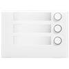 URMET 1168/13W Frontale 3 pulsanti Alpha Bianco