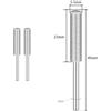 2x Affilatrice cilindrica diamantata per motosega affilatrice lima pietra, 4/4,8