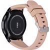 System-S Braccialetto Flessibile IN Silicone 22mm per Samsung Gear S3 Smartwatch Chiaro