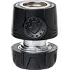 TATAY Connettore rapido Metal Soft per tubo flessibile da 1/2 (12.5 mm) - 5/8 (15 mm), Raccordo Universale, Installazione facile, Acciaio inossidabile e Resistente alla corrosione, Argento/Nero