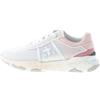 PREMIATA scarpe donna Sneaker Buff 6207 tessuto tecnico a rete bianco e rosa