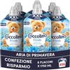 Coccolino Ammorbidente Concentrato Aria di Primavera, Ammorbidente Lavatrice con Tecnologia Stay Fresh, con Note Fruttate, Rosa, e Sandalo, Formato XXL Fino a 456 Lavaggi, 6 Pezzi da 1750 ml