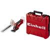 Einhell 3410313 Tagliasiepi e Tosaerba a Batteria & Originale E-Box S35 Valigetta (dimensioni 350x330x110 mm, a prova di schizzi d'acqua, portata max. di 12 kg)
