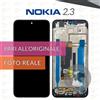 Nokia DISPLAY NOKIA 2.3 TA-1206 1209 1211 1214 VETRO SCHERMO FRAME LCD PARI ORIGINALE