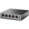 TP-LINK TL-SG1005P 5-Port Gigabit Desktop Switch con 4-Port PoE