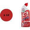 WC NET IGIENE TOTALE Gel Disinfettante per sanitari 5 Azioni - 700mL x 12pz