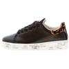 PREMIATA scarpe donna Sneaker BELLE 6549 in pelle nero con stampa animalier