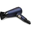 Girmi PH22 Asciugacapelli, 2100 W, 2 Velocità, 2 Temperatura, Colpo d'aria fredda, Termostato Anti surriscaldamento, Blu/Oro