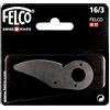 FELCO 16/3 Lama di ricambio (per cesoie manuali FELCO 16, 17, lama di taglio di ricambio, confezione singola), argento
